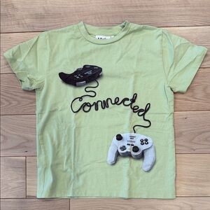 Molo Light Green 'Connected' Video Game Controller Tee size 10